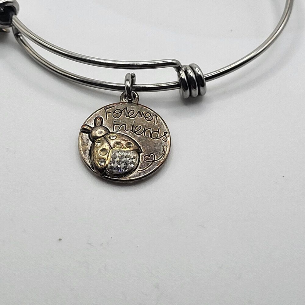 Adjustable Charm Bracelet Ladybug 8in